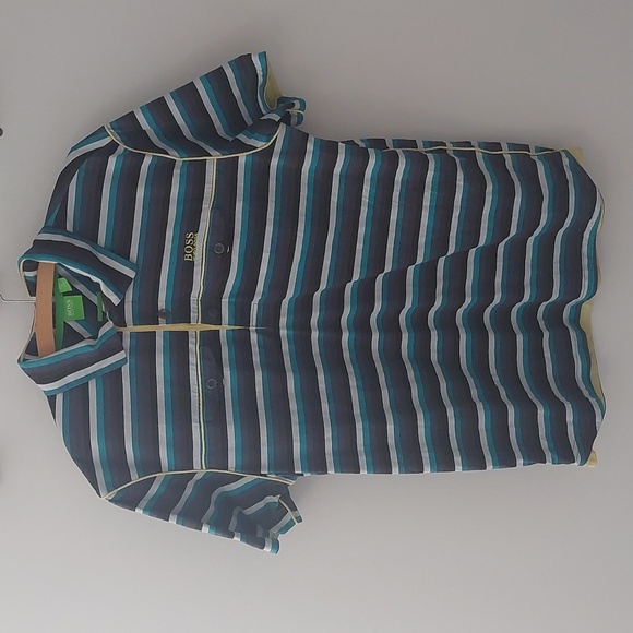 Hugo Boss Striped Polo - Picture 1 of 2